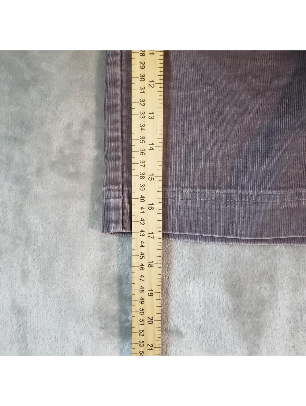 Athleta Corduroy Purple Snap Front Straight Skirt Pockets Size 6 - Picture 6 of 6